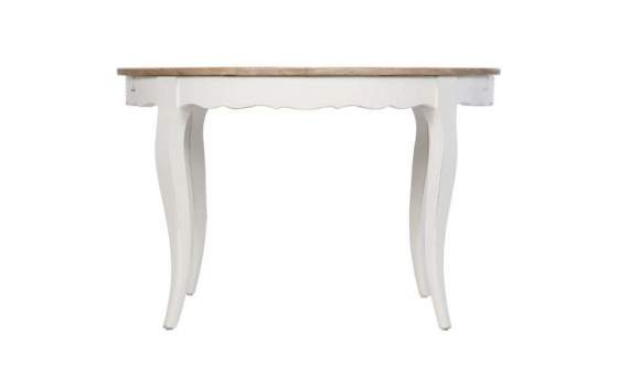 Mesa Comedor Redonda Blanca Roble Haix Mesa Comedor Redonda Blanca Roble Haix