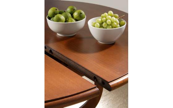 Mesa Comedor Redonda Clasica Vintage Extensible Serie Arsie