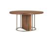 Mesa Comedor Redonda Contemporanea Acero Madera Algamise