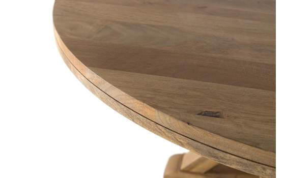 Mesa Comedor Redonda de 150 Estilo Rustico Serie Acombe Mesa Comedor Redonda de 150 Estilo Rustico Serie Acombe