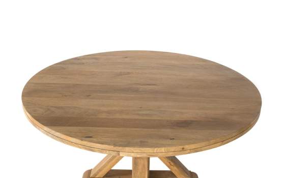 Mesa Comedor Redonda de 150 Estilo Rustico Serie Acombe Mesa Comedor Redonda de 150 Estilo Rustico Serie Acombe