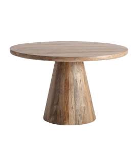 Mesa Comedor Redonda de Mango 120 cm Rustica Serie Mersch