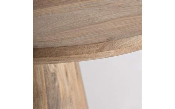 Mesa Comedor Redonda de Mango 120 cm Rustica Serie Mersch