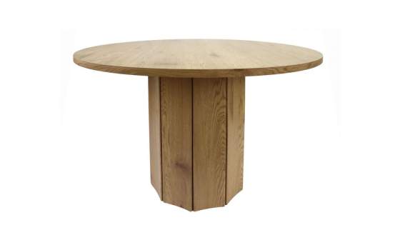 Mesa Comedor Redonda Diseño Rustico Color Miel Mercuri