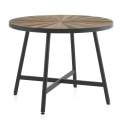 Mesa Comedor Redonda Estilo Industrial Reciclada Cortadie