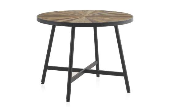 Mesa Comedor Redonda Estilo Industrial Reciclada Cortadie