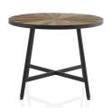 Mesa Comedor Redonda Estilo Industrial Reciclada Cortadie