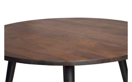 Mesa Comedor Redonda Estilo Industrial Wood Mandala
