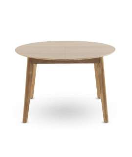 Mesa Comedor Redonda Extensible Estilo Nordico Serie Aguazal