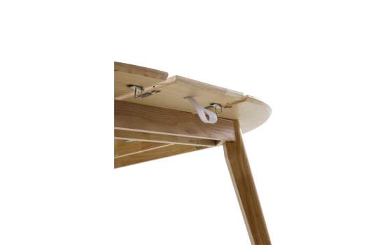 Mesa Comedor Redonda Extensible Estilo Nordico Serie Aguazal