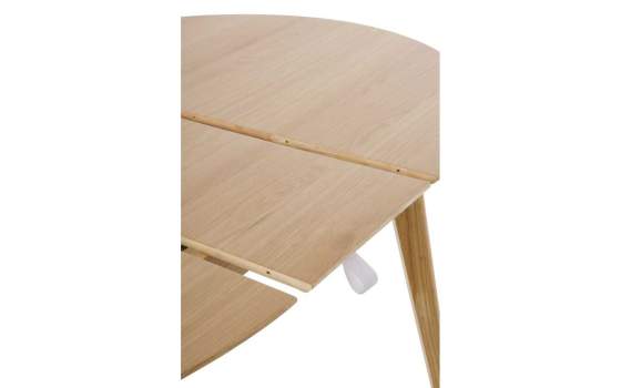 Mesa Comedor Redonda Extensible Estilo Nordico Serie Aguazal