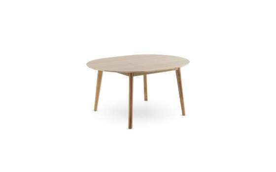 Mesa Comedor Redonda Extensible Estilo Nordico Serie Aguazal