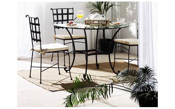 Mesa Comedor Forja Redonda Genova