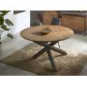 Mesa Comedor Redonda Madera Forja Serie Carsten