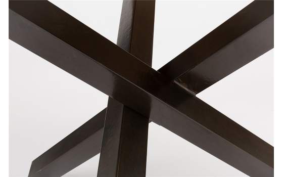 Mesa Comedor Redonda Madera Forja Serie Carsten