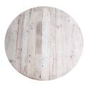 Mesa Comedor Redonda Madera Mango Desgastada Serie Pisek
