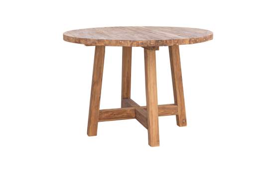 Mesa Comedor Redonda Madera Reciclada de Teca Aorla