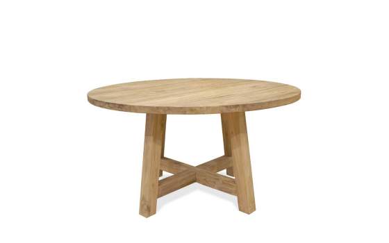 Mesa Comedor Redonda Madera Reciclada de Teca Aorla