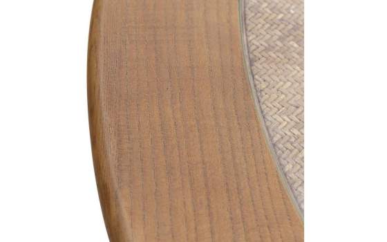 Mesa Comedor Redonda Madera Roble Pata Central Serie Aorla