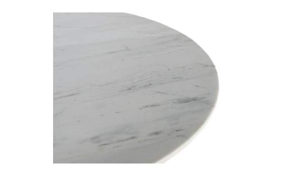 Mesa Comedor Redonda Marmol Madera Serie Altenau