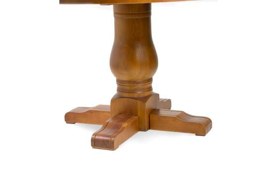 Mesa Comedor Redonda Roble de 120 cm Serie Aorla