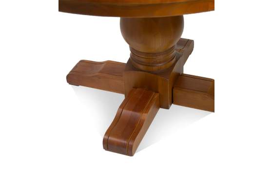 Mesa Comedor Redonda Roble de 120 cm Serie Aorla