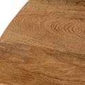 Mesa Comedor Redonda Rústica Madera Mango Natural Ardimt