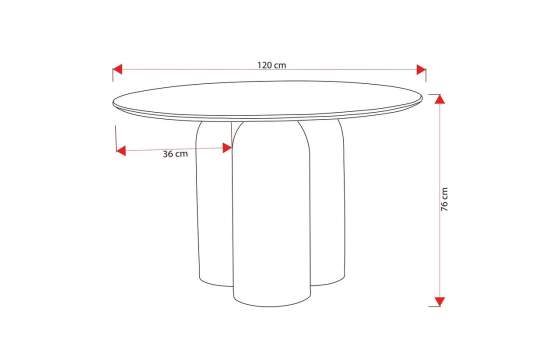 Mesa Comedor Redonda Rústica Madera Mango Natural Ardimt
