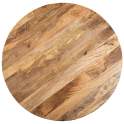 Mesa Comedor Redonda Rústica Madera Mango Natural Ardimt