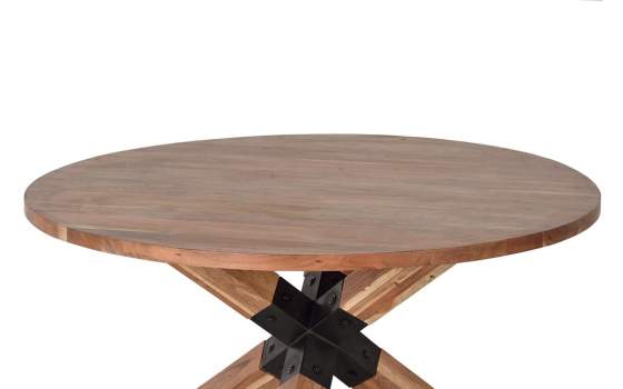 Mesa Comedor Redonda Rustica Industrial 2 Tamaños Antron