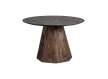 Mesa Comedor Redonda Rustica Mármol 120 cm - Serie Walding