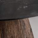 Mesa Comedor Redonda Rustica Mármol 120 cm - Serie Walding