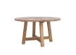 Mesa Comedor Redonda Teca 140 cm - Serie Orlando