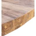 Mesa Comedor Redonda Teca 140 cm - Serie Orlando