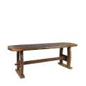 Mesa Comedor Rustica Grande Madera de Teca Serie Aiclado