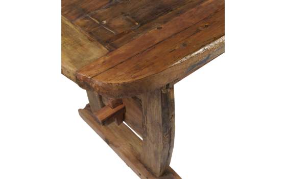 Mesa Comedor Rustica Grande Madera de Teca Serie Aiclado