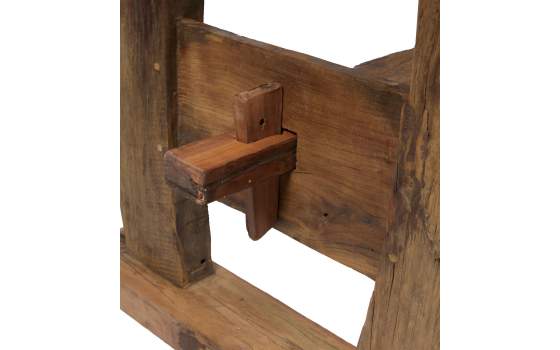 Mesa Comedor Rustica Grande Madera de Teca Serie Aiclado