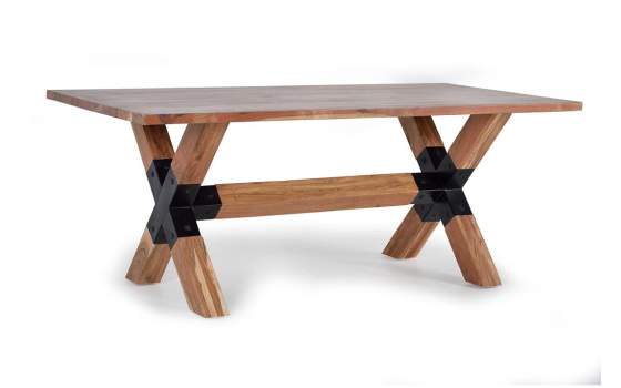 Mesa Comedor Rustica Industrial 4 Tamaños Serie Antron