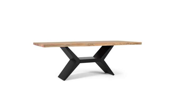 Mesa Comedor Rustica Industrial Madera Natural y Hierro Alquezar