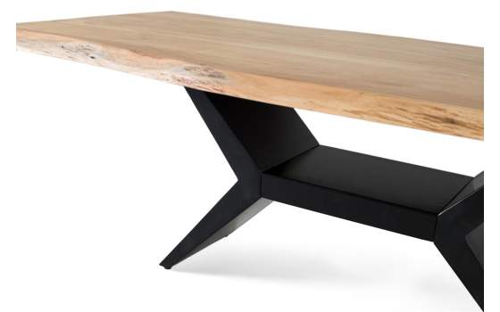 Mesa Comedor Rustica Industrial Madera Natural y Hierro Alquezar