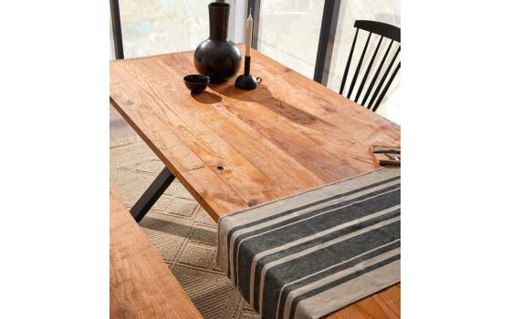 Mesa Comedor Rustico Industrial Madera Metal Serie Vera