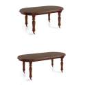 Mesa Comedor Colonial Vintage Con Ruedas