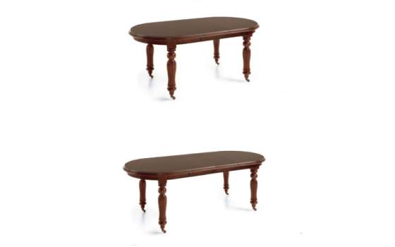 Mesa Comedor Colonial Vintage Con Ruedas