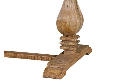 Mesa Convento Pata Tallada Madera Mango Serie Alando