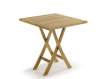 Mesa Cuadrada Jardin Madera Teca Plegable Serie Snick
