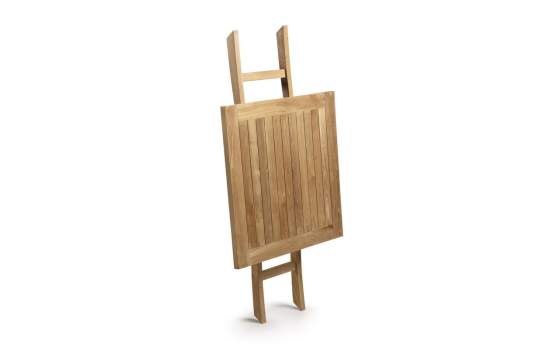 Mesa Cuadrada Jardin Madera Teca Plegable Serie Snick