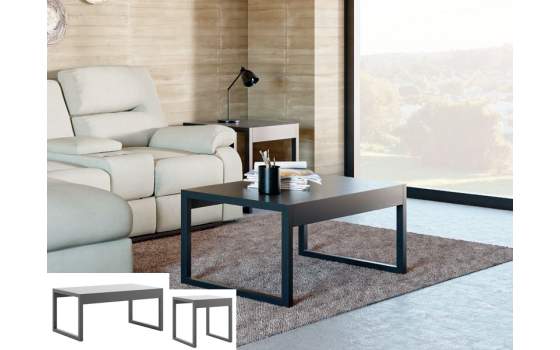 Mesa Cuadrada Rincon Acero Moderna Serie Athose