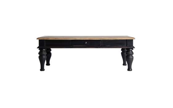 Mesa de Centro 2 Cajones Estilo Retro Vintage Serie Zenica