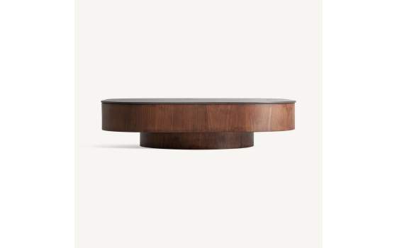 Mesa de Centro 100 Nogal y Marmol – Serie Neufs