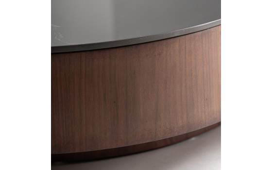 Mesa de Centro 100 Nogal y Marmol – Serie Neufs
